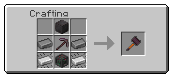 Netherite Power Hammer Recipe